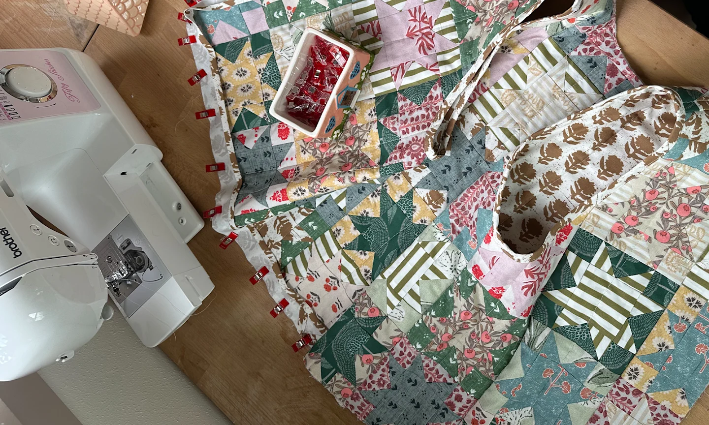 Sydney Graham's quilting project.