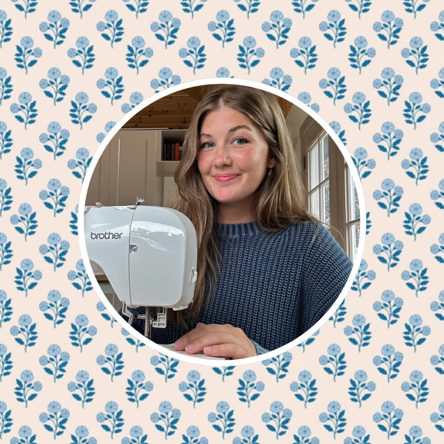 Headshot of Sydney Graham at her sewing machine