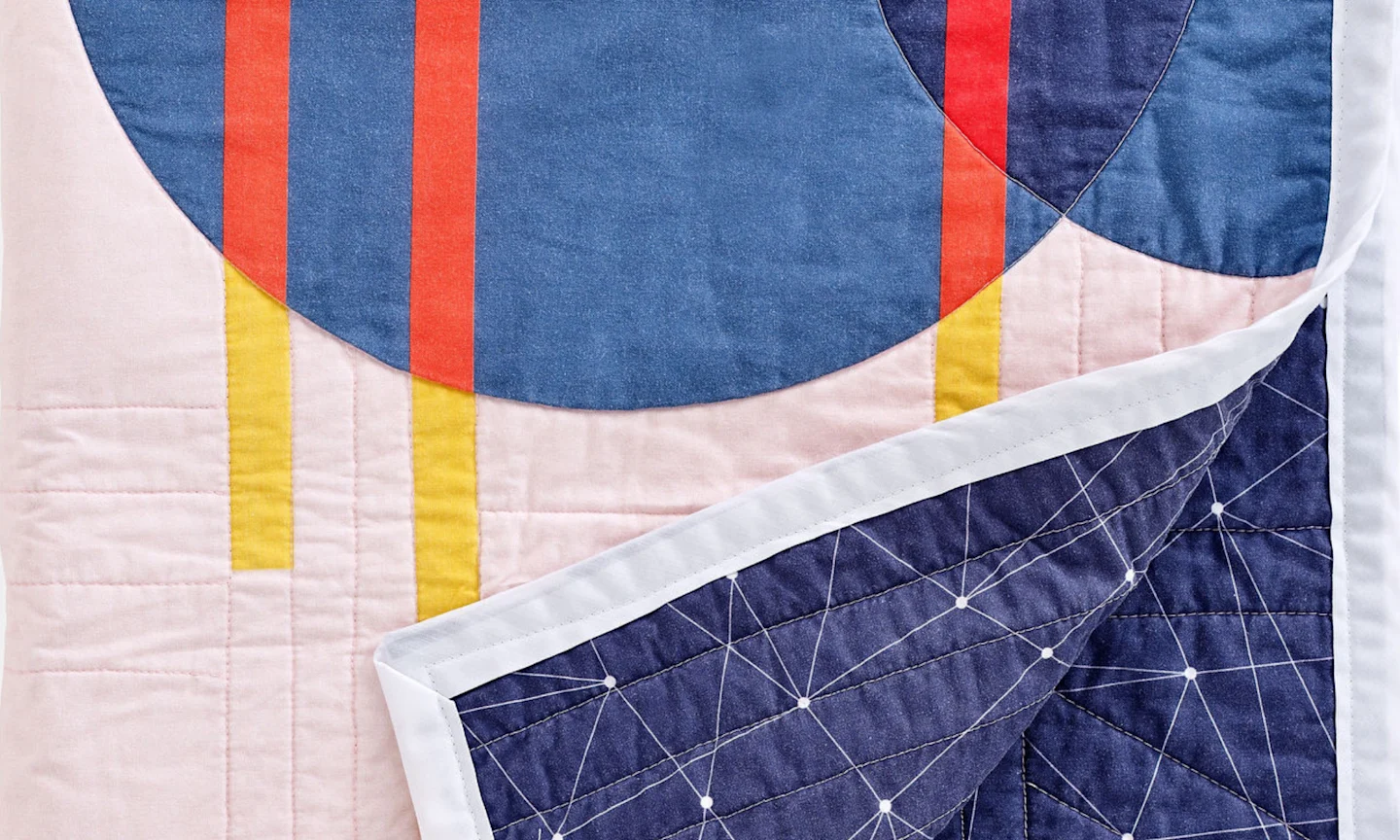Modern design cheater quilt